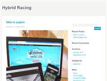 Tablet Screenshot of hybrid-racing.ch